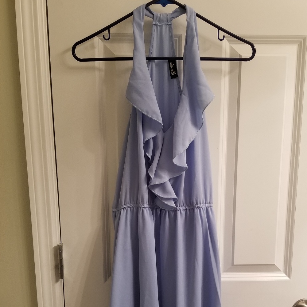 Baby blue dress